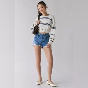 Levi’s 501 Original Cutoff Shorts W27 High Rise Button Fly Denim